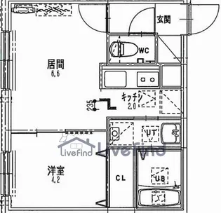 アンベリーテ澄川【2階】の間取り
