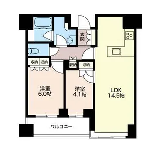 グランドメゾン三鷹フロントレジデンス【10階】の間取り