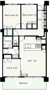 グレーシアテラス所沢【2階】の間取り