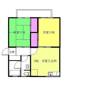 コテージ樹林【1階】の間取り
