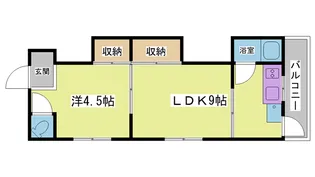 グリーンハイツ鈴蘭台【1階】の間取り