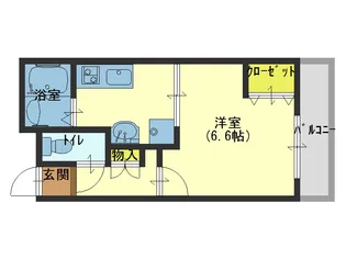 ラフォンテ今里【5階】の間取り