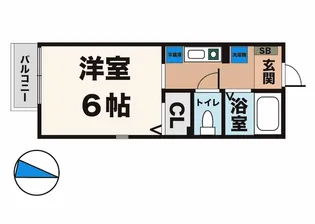 学園カリス【2階】の間取り