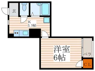 Leaf Garden東久留米【2階】の間取り