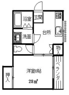 エムエスクイーン【1階】の間取り