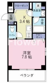 クレール王子【3階】の間取り