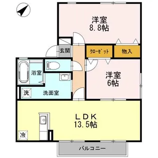 パレ ファミール【2階】の間取り