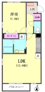 パルティール六郷【3階】の間取り