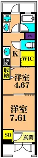 Kukuna Omori【1階】の間取り