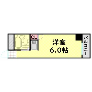 ラパンジール恵美須4【6階】の間取り