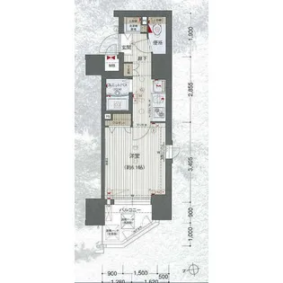 プレサンス鶴舞グリーンパーク【11階】の間取り