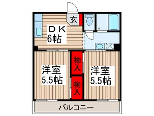 グリーンヒルD棟【2階】の間取り