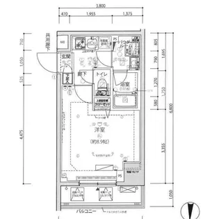アルコバレーノ錦糸町【8階】の間取り