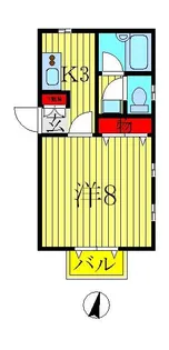 リブレア流山A棟【2階】の間取り