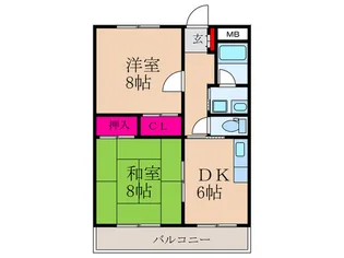 ハイツトヨダ【2階】の間取り