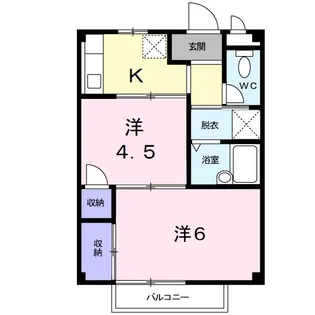 パステルM1【1階】の間取り