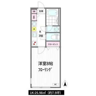 コンフォール吉祥寺EAST【3階】の間取り