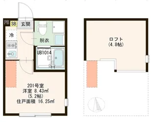Atelier M 堀切菖蒲園【2階】の間取り