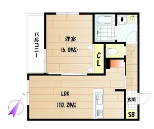 ガーデンケヤキ【2階】の間取り
