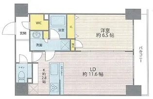 ブレシア銀座イースト【12階】の間取り
