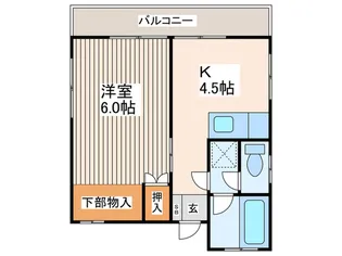 サンハイツ増田【2階】の間取り