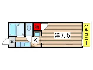 フラッツマルイ【1階】の間取り