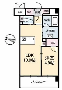 シャーメゾンステージ碧・慶万町【5階】の間取り