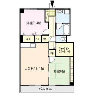 クロスロード【1階】の間取り