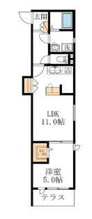 Milieu de bj【1階】の間取り