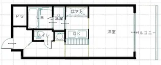 ロータリー本町618号室【6階】の間取り