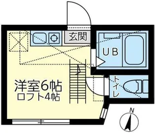 ユナイト新町セントフランシス【2階】の間取り