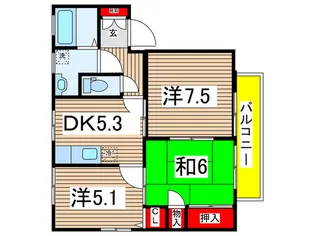 ジェネスT【1階】の間取り