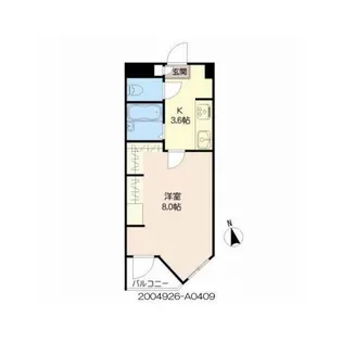 アプリーレ京町【2階】の間取り