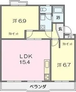 第2三宅ビル【1階】の間取り