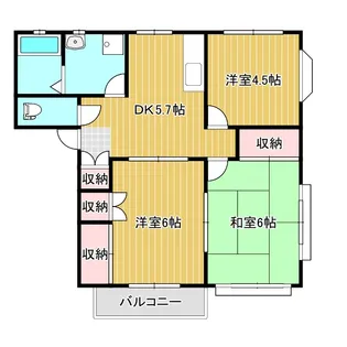 リブリー甲府【2階】の間取り