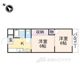 大和ビルマンションA棟【4階】の間取り
