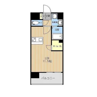 LIBTH坪井アネックス【5階】の間取り
