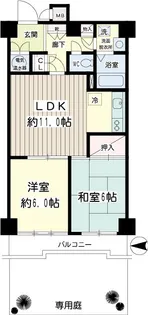 ルミネ西六郷【1階】の間取り