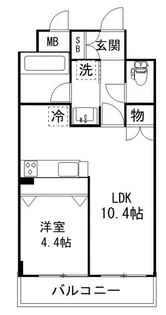 Prescelto弐番館【1階】の間取り