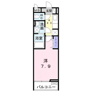 パルフェット島田本町【2階】の間取り