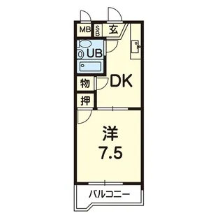 シャルム熊本No.1【3階】の間取り