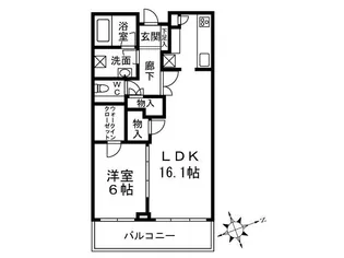 白金タワー【25階】の間取り