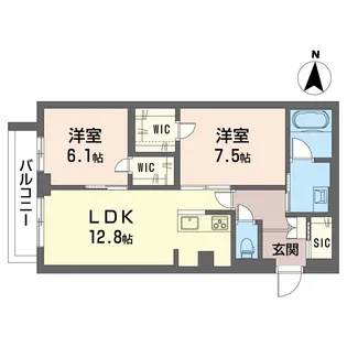 リラフォート【2階】の間取り