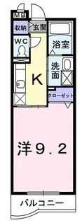 エコー ウエスト【2階】の間取り
