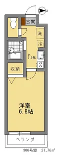 フラッツ・コーシン【3階】の間取り