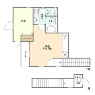 カゼッタスッド【2階】の間取り