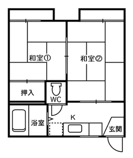ハイツ光【1階】の間取り