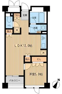 レジデンス三宿【2階】の間取り