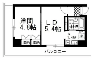 釧路共栄マンションズ【10階】の間取り
