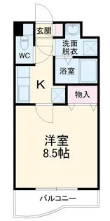 シャルム南流山弐番館【1階】の間取り